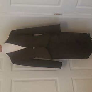 ISABELLA CHOCOLATE BROWN SKIRT SUIT SET - SIZE 8 - EXCELLENT CONDITION
